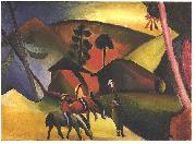 August Macke, Native Aericans on horses